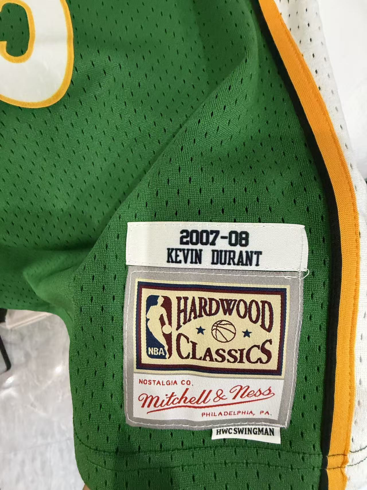 Seattle Super Sonics #35 Kevin Durant Throwback Classics Jersey