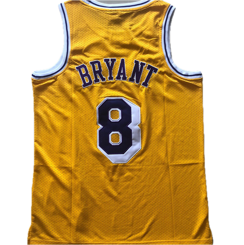 L.A. Lakers #8 Kobe Bryant 1996-97 Throwback Classics Jersey (Yellow)