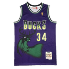 Milwaukee Bucks #34 Ray Allen Throwback Classics Jersey