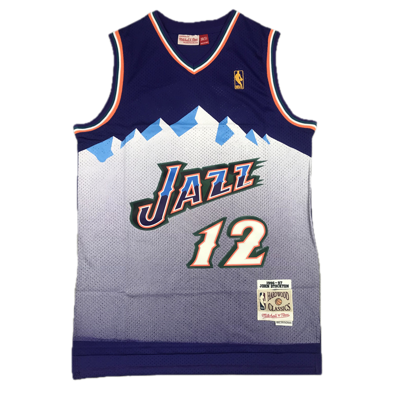 Utah Jazz #12 Stockton 1996-97 Classics Jersey