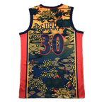 Golden State #30 Steph Curry Japanese Theme Classics Jersey