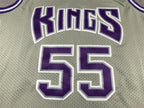 Sacramento Kings #55 Throwback Classics (Silver/Purp) Jersey