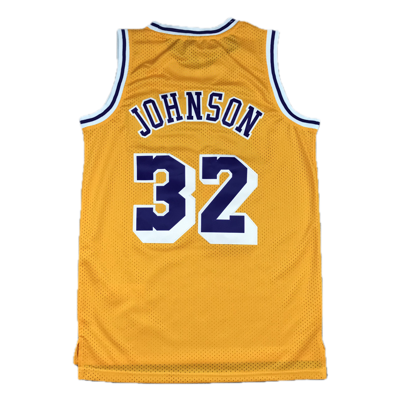 L.A. Lakers #32 Magic Johnson 1984-85 Throwback Classics Jersey (Home - Away)
