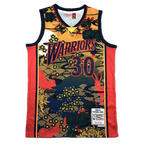 Golden State #30 Steph Curry Japanese Theme Classics Jersey