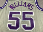 Sacramento Kings #55 Throwback Classics (Silver/Purp) Jersey