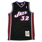 Utah #32 Malone (Rare-Black/Burg) 1998-99 Throwback Classics Jersey