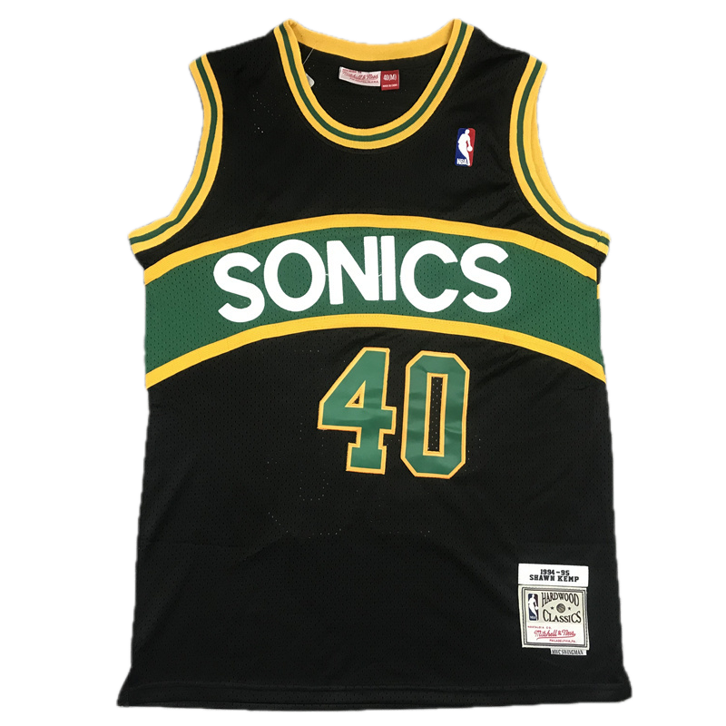 Seattle Sonics #40 Kemp (1994-95) Throwback Classics Jersey