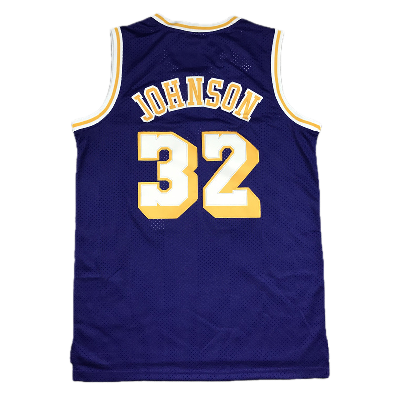 L.A. Lakers #32 Magic Johnson 1984-85 Throwback Classics Jersey (Home - Away)