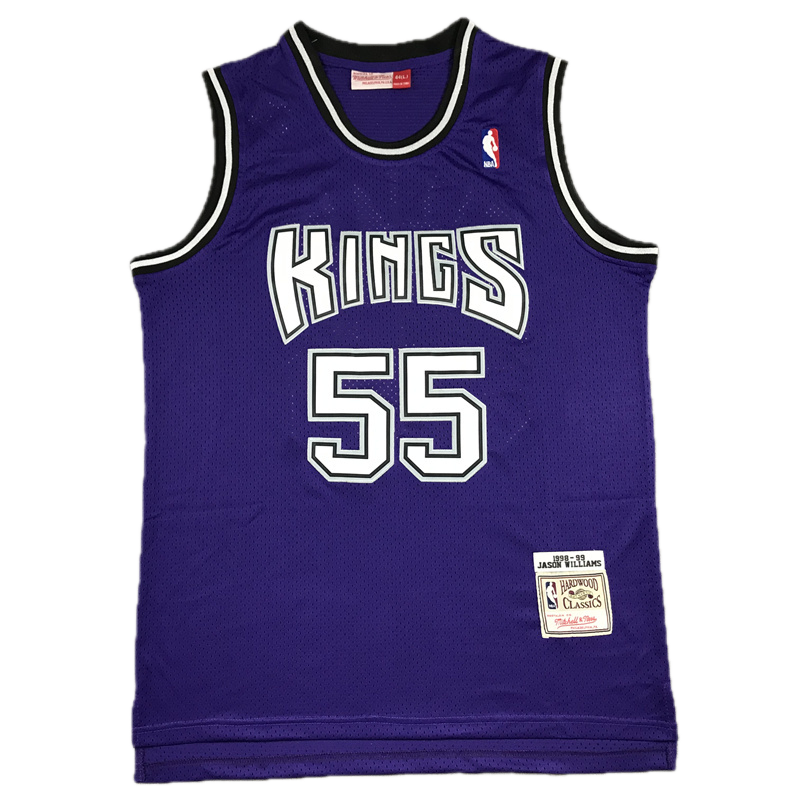 Sacramento Kings #55 Williams Purple Classics Jersey - Authentic Retro