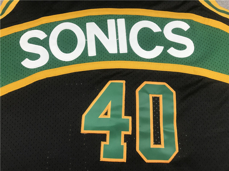 Seattle Sonics #40 Kemp (1994-95) Throwback Classics Jersey