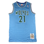 Wolves #21 Garnett (Powder Blue) Throwback Classics Jersey