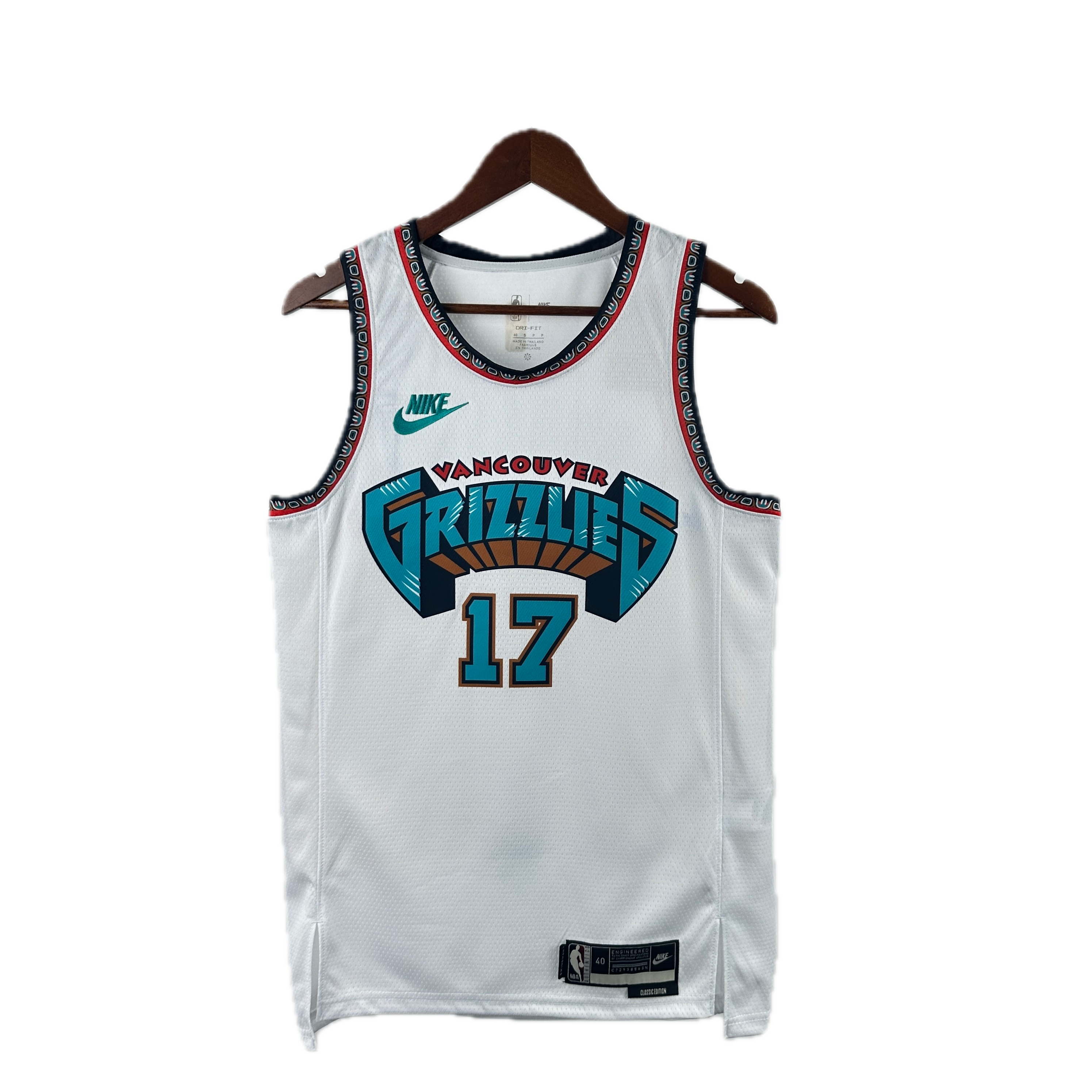 Vancouver Grizzlies #17 Kawamura (White/Teal) Swingman Jersey