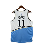 Atlanta Hawks #11 Young (Baby Blue/White) Swing Jersey
