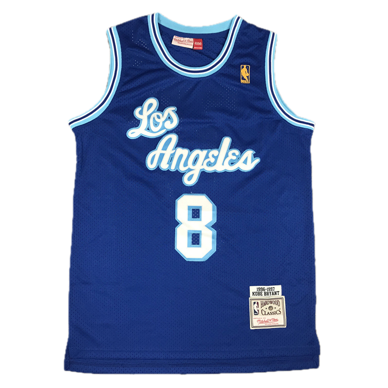 L.A. Lakers #8 Kobe Bryant 1996-97 Throwback Classics Jersey (Royal Blue)