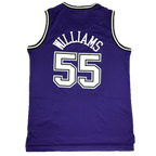 Sacramento Kings #55 Williams Purple Classics Jersey - Authentic Retro
