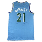 Wolves #21 Garnett (Powder Blue) Throwback Classics Jersey