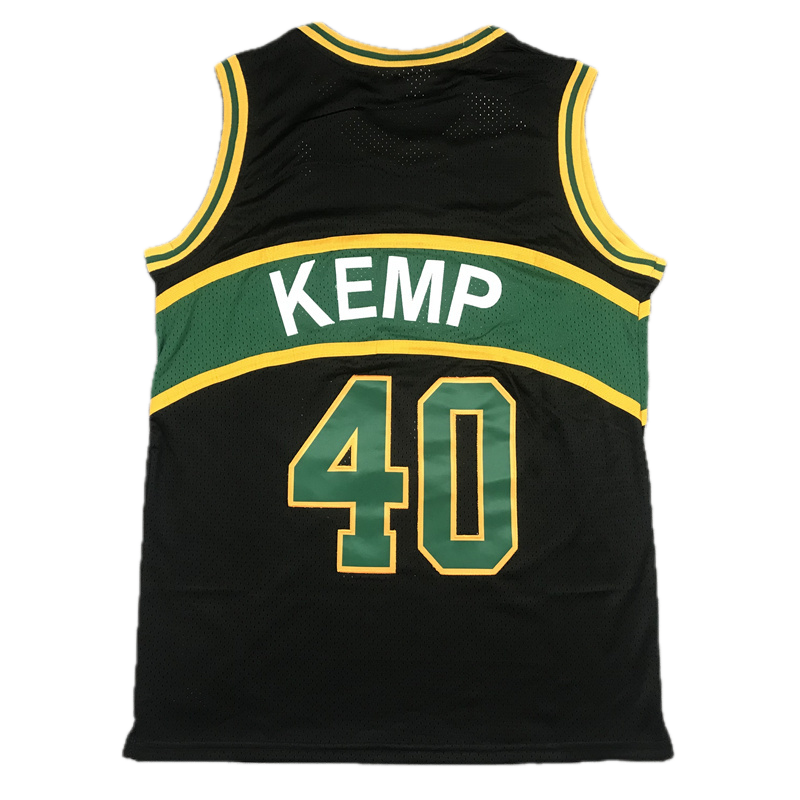 Seattle Sonics #40 Kemp (1994-95) Throwback Classics Jersey