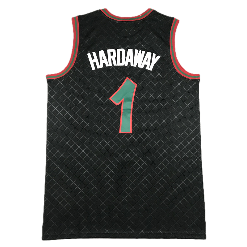 Orlando Magic #1 A. Hardaway Special Edition Throwback Classics Jersey (Black/Teal/Red)