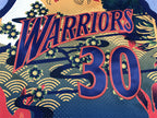 Golden State #30 Steph Curry Japanese Theme Classics Jersey